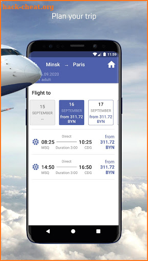 Belavia screenshot