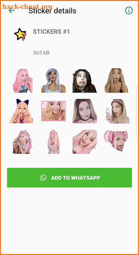 Belle Delphine Stickers for WhatsApp screenshot