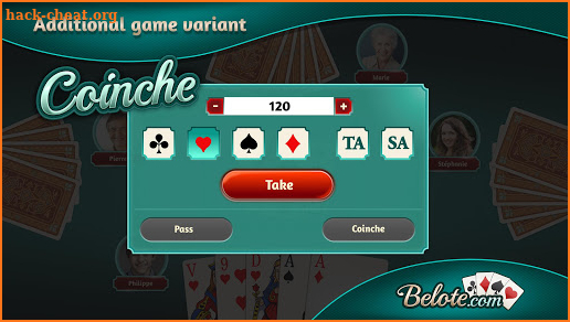 Belote.com - Free Belote Game screenshot