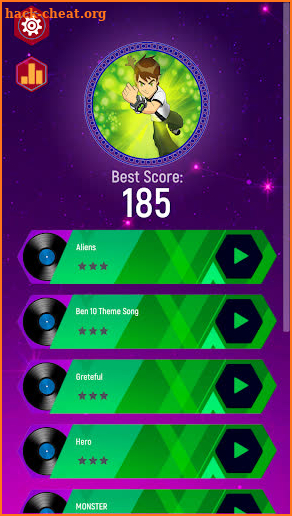 BEN 10 Alien Hero Theme Dance Tiles Hop screenshot