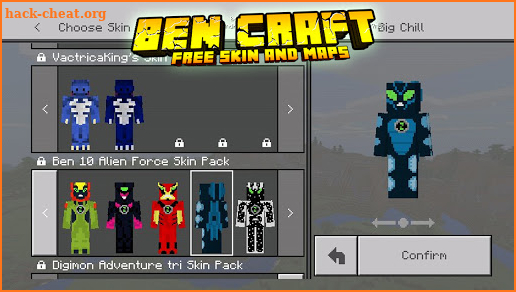 Ben 👽10 Skin+Mod for Minecraft PE screenshot