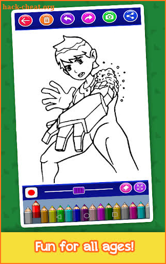 Ben Alien 10 coloring book screenshot