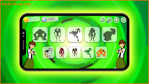 Ben Alien 10 puzzle Superhero screenshot