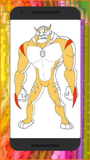 Ben ten coloring book screenshot