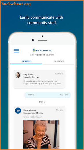 Benchmark Senior Living Family App screenshot