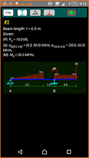 Bending Moment Diagram (pro) screenshot