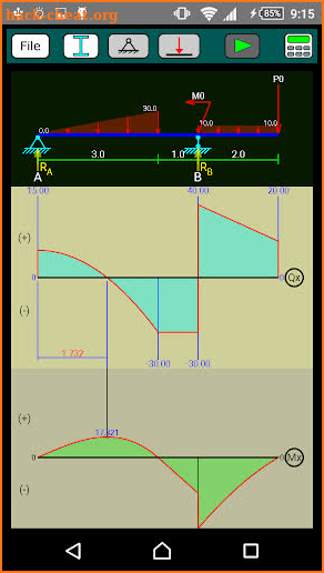 Bending Moment Diagram (pro) screenshot