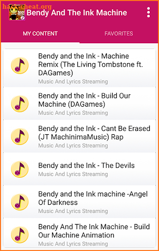 Bendy And The Ink Machine Songs and Lyrics screenshot