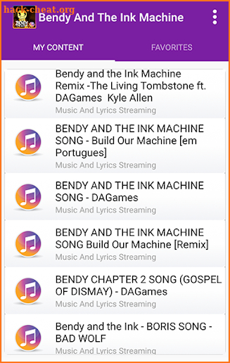 Bendy The Ink Machine - All New Music Lyrics screenshot