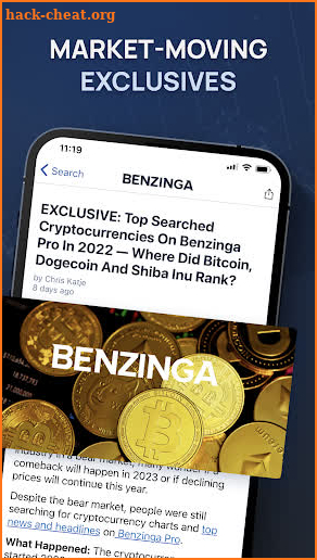 Benzinga Financial News & Data screenshot