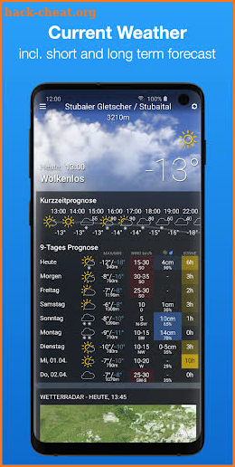 bergfex/Weather App - Forcast Radar Rain & Webcams screenshot