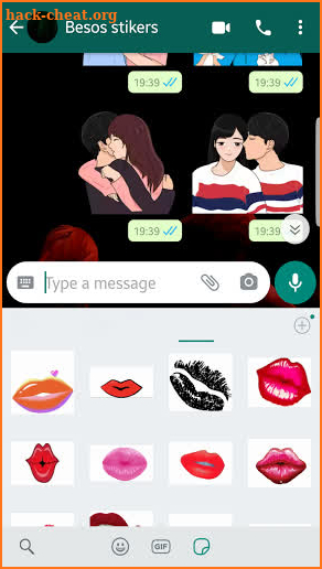 Besos Animadas Pegatinas WAStickerApps😘 screenshot