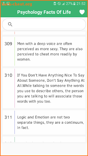 Best 450+ Psychology Facts of Life screenshot