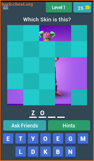 BEST Battle Royale Skins Tiles Game - Guess Skins screenshot