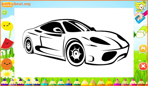 Best Cars coloring book for kids screenshot