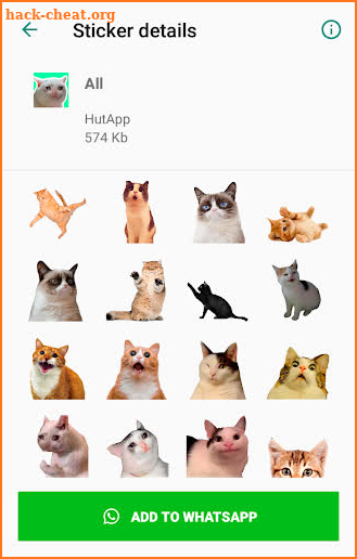 Best Cat Stickers for Chat WAStickerApps screenshot