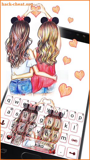 Best Friend Forever Keyboard Theme screenshot