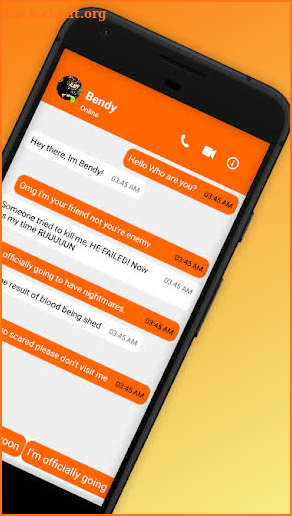 Best Scary Bendy's Fake Chat And Video Call screenshot