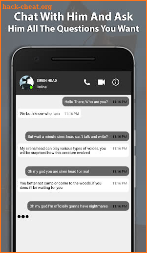 Best Scary Siren Head Fake Chat And Video Call screenshot