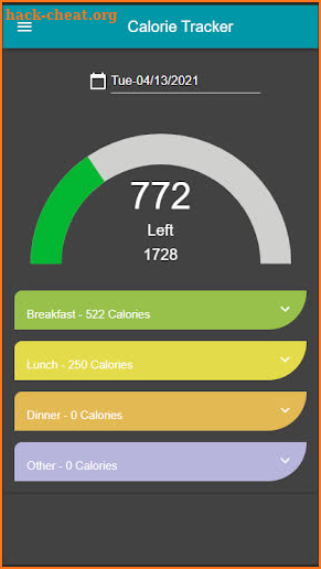 Best Simple Calorie Tracker screenshot