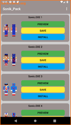 BEST SONIC'S BOOM.EXE Skins for MCPE screenshot