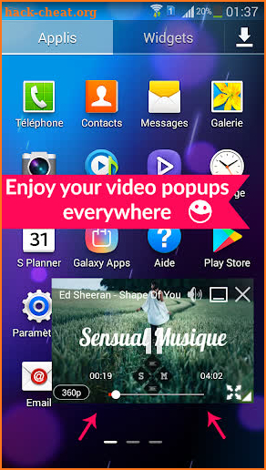 Best Video Popup Player screenshot