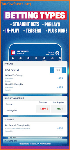 Betfred Sports Virginia screenshot