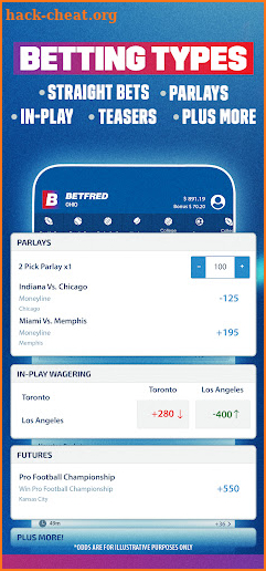 Betfred Sportsbook Ohio screenshot