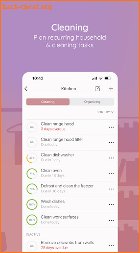 BeTidy: Home Cleaning Schedule screenshot