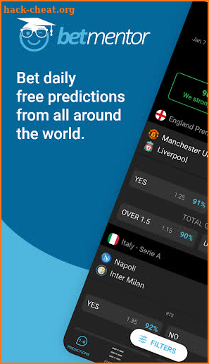 BetMentor Football Predictions & Tips screenshot