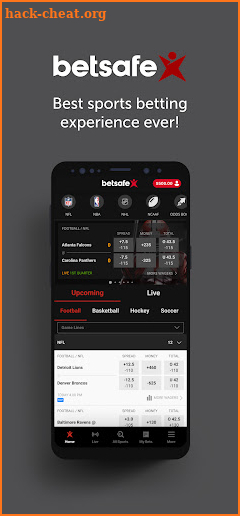 Betsafe Sportsbook screenshot