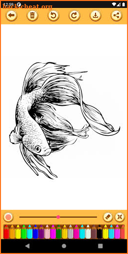 Betta Fish Coloring Book screenshot