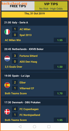 Betting Tips - Daily +50 ODDS screenshot