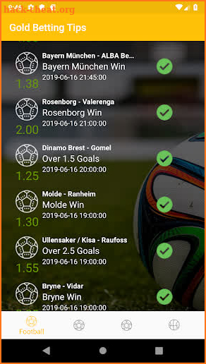 Betting Tips Gold & 3Sources & Vegas Odds&Football screenshot