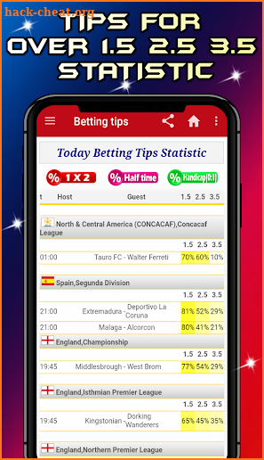 Betting Tips Statistic Soccer bet daily Prediction screenshot