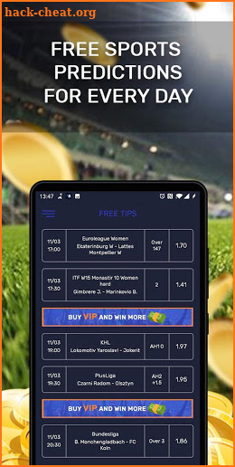 BetWin - sports predictions screenshot