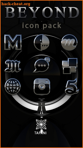 Beyond black platin icon pack HD 3D screenshot