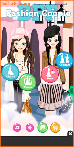 BFF Fashion Couple Dress Up screenshot