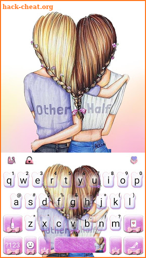 Bff Friends Keyboard Theme screenshot