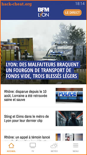 BFM Lyon : Actu, Sport, Trafic, Météo screenshot