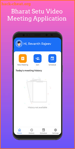 Bharat Setu Video Meeting Application screenshot