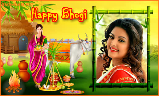 Bhogi Photo Frame Photo Editor screenshot