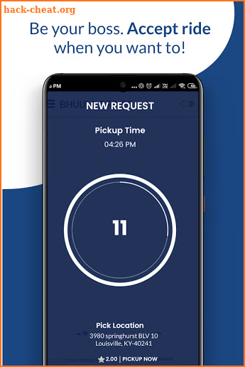 BHUUMI Driver become your own boss at just $1/ride screenshot