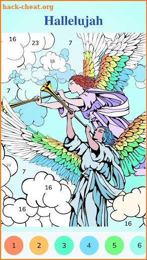 Bible Coloring - Color By Number, Free Bible Game screenshot