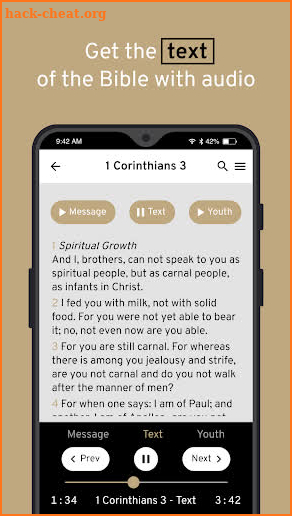 Bible Companion: text, commentary, audio, youth screenshot