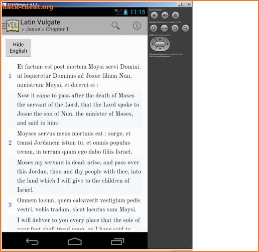 Bible: Latin Vulgate + DRC screenshot