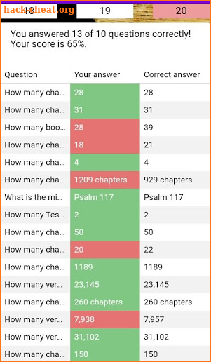 Bible Numbers and Facts Quiz LCNZ Bible Game screenshot