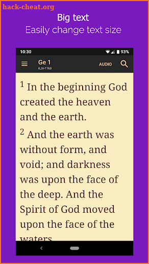 Bible Plus - Offline, Big font, Audio, Easy to use screenshot