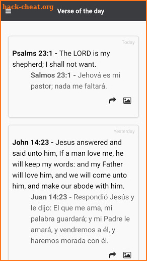 BIBLE SPANISH ENGLISH screenshot