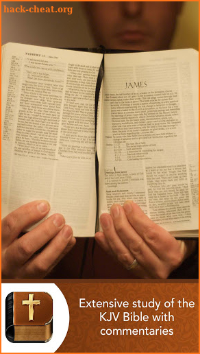 Bible with commentaries screenshot